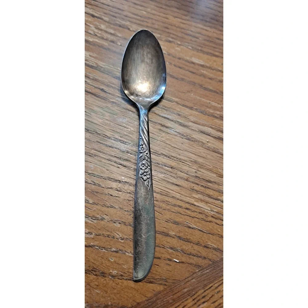 ONEIDA‎ WM ROGERS SILVER PLATE FLATWARE ALWAYS WILDWOOD  1 TEASPOON
